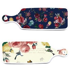 Roem Design 上菜板 PrettyRoses + 藍色調花朵, 混合顏色, 1套