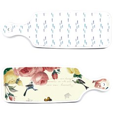 Roem Design 上菜板 PrettyRoses + 粉彩魚群, 混合顏色, 1套