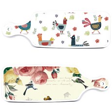 Roem Design 上菜板 PrettyRoses + 九官鳥粉紅色, 混合顏色, 1套