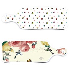 Roem Design 上菜板 PrettyRoses + 配色圓形, 混合顏色, 1套