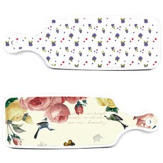 Roem Design 上菜板 PrettyRoses + 藍莓, 混合顏色, 1套