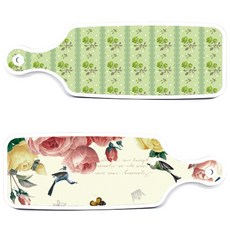 Roem Design 上菜板 PrettyRoses + 綠玫瑰, 混合顏色, 1套