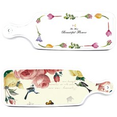 Roem Design 上菜板 PrettyRoses + 浪漫圖案花卉系列, 混色, 1套