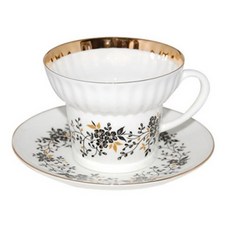 로모노소프 본 슬랜더 트윅스 웨이브 찻잔 155ml, 혼합 색상, 1개