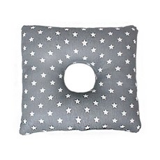 더플래 스타 사각 회음부 방석, 그레이, 1개