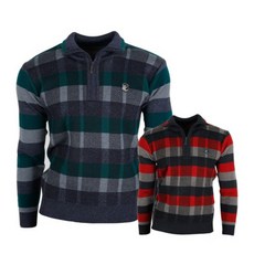 MASTER BEAR 優質交叉色羊毛針織襯衫 CTMP2018