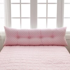 아임리빙 피치스킨 단추헤드쿠션, 캔디핑크