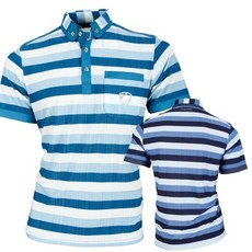 Jean Pierre 男士條紋領短袖襯衫 CTBA2005