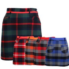 BMU 女款格紋高爾夫褲裙 ASBU4026