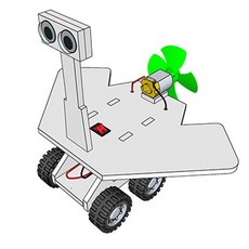 향앤미과학 STEAM 사이언스 전동풍력 화성탐사로봇 일반형, 1개