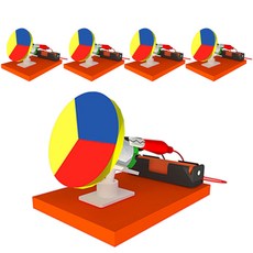 향앤미과학 STEAM 사이언스 미니 전동 색 혼합기, 5개입