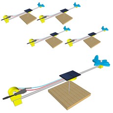 향앤미과학 STEAM 사이언스 태양광 회전비행기, 5개입