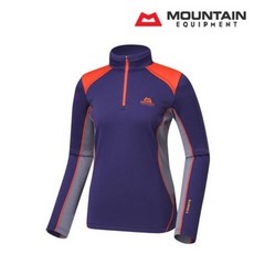 MOUNTAIN EQUIPMENT 女款拼色半拉鍊長袖T恤 M號