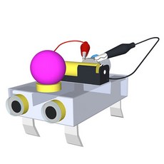 향앤미과학 STEAM 사이언스 LED 미니 창작진동카, 1개