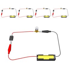 향앤미과학 STEAM 사이언스 꼬마전구 연결세트, 5개입