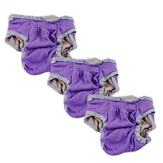 펫나인 반려동물 벨크로 매너팬츠 퍼플, XL, 3개