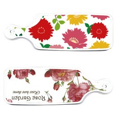 ROEM DESIGN 上菜砧板 2入 Rose Garden 套組, RoseGarden, 菊花粉白色, 1套