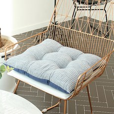 WOOREEDECO 棉質一體式條紋坐墊