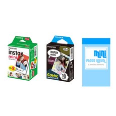 instax 拍立得 拍立得 底片 20張+底片 漫畫款 10張+單格相冊, 1套