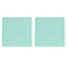 키친구 실리콘 사각 냄비받침, 2개입