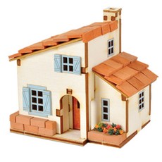 飛機DIY手繞八音盒西班牙風情屋製作YM-951, 混色