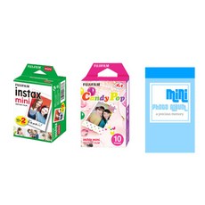 instax 拍立得 拍立得 底片 20張+底片 糖果款 10張+單格相冊, 1套