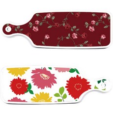 Roem Design 菊花雙面砧板 粉色 白色, 菊花 粉色 白色, 玫瑰 紅色, 1個