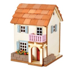 YoungModeler 英工房 DIY 發條音樂盒 蒙馬特小屋製作 YM-950, 混合顏色, 1個