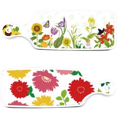 Roem Design 上菜用雙面砧板 菊花粉白, 菊花粉白, 花壇, 1個