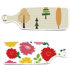 Roem Design 上菜用雙面砧板 菊花粉白, 菊花粉白, 森林圖案 2, 1個