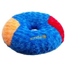 圓形坐墊, 藍色