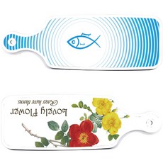 로엠디자인 LovelyFlower 托盤砧板組, LovelyFlower, 魚線藍, 1套