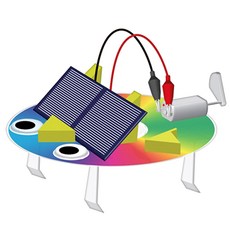 향앤미과학 STEAM 사이언스 태양광 CD진동로봇 1인용 실험 세트, 1세트