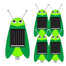 향앤미과학 STEAM 사이언스 태양광 메뚜기진동로봇 5인용 실험 세트, 1세트