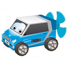 향앤미과학 STEAM 사이언스 뉴 창작 전동풍력자동차 1인용 풍력 실험 세트, 1세트