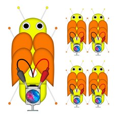 향앤미과학 STEAM 사이언스 왕반딧불이창작진동로봇 5인용 과학실험키트, 1세트