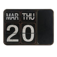 제이앤씨 철재 빈티지 캘린더, 블랙