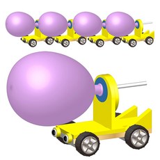 향앤미과학 STEAM 사이언스 2in1 풍선자동차&풍선헬리콥터 5인용 풍력 실험 세트, 1세트