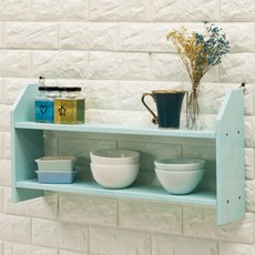 WOODENWOOD 多用途實木雙層壁架 A 800, 薄荷綠