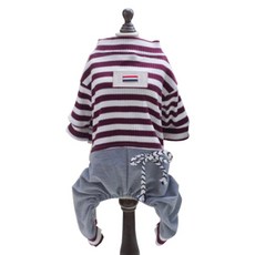 ecody 寵物繩索蝴蝶結FC寵物服, 紫色