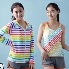 KOOGI ADVENTURE Sports 女童連帽拉鍊泳衣 4 件套 KJ-H461