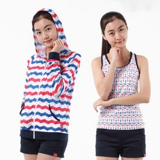 KOOGI ADVENTURE 女童連帽拉鍊泳衣 4 件套 KJ-I472