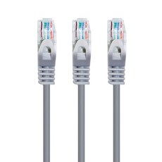 AVIVE 고급형 UTP 5m CAT5.E 랜선 케이블, GREY, 3개