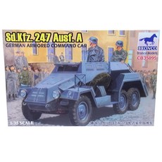 BRONCO 1:35 德國 Sd.Kfz .247 Ausf.A式裝甲指揮車塑膠模型, 1個