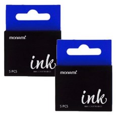 모나미 만년필 잉크 카트리지 5p, 48 끝없이 펼처진 태평양(Blue), 2개입