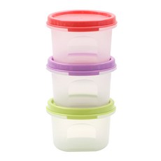Tupperware 可愛的MM圓形收納盒3p, 1套
