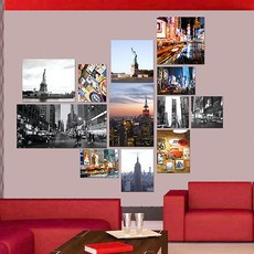 MISO eYe 免釘版畫相框 紐約 12入, 1個