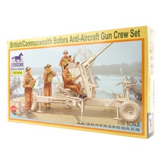 BRONCO BRO3088 1:35 英國陸軍英聯邦軍博福斯砲兵士兵套組塑料模型, 1個
