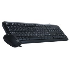 스카이디지탈 유선 키보드 마우스 셋트, SKY3500, BLACK