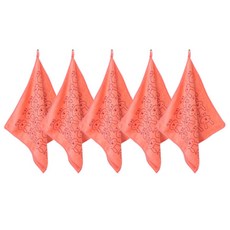 에이치그라운드 뽀솜이레빗 주방수건, 오렌지, 5개입